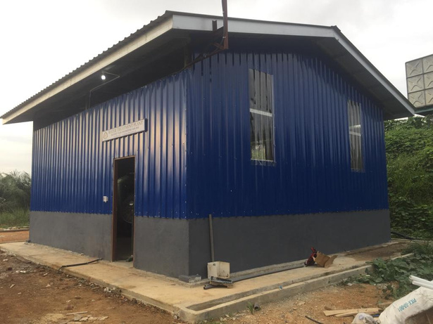 Water treatment plant building