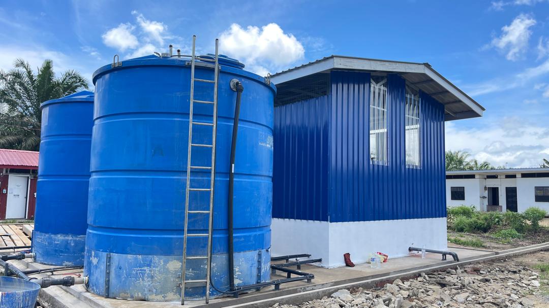 Water tanks installation